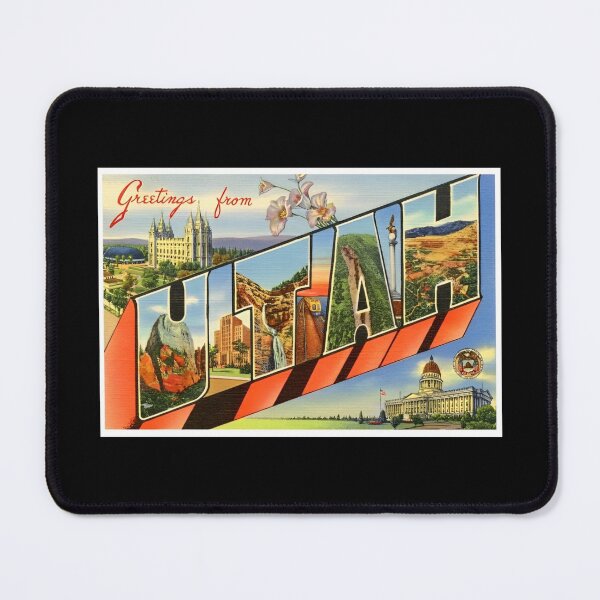 Item preview, Retro Utah Travel Poster Design designed and sold by DankThreads.
