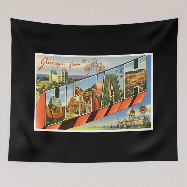 Item preview, Retro Utah Travel Poster Design designed and sold by DankThreads.