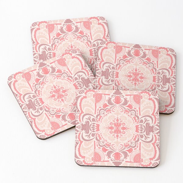 Item preview, Spring Blush Mandala Tile designed and sold by JaiRoseDesigns.