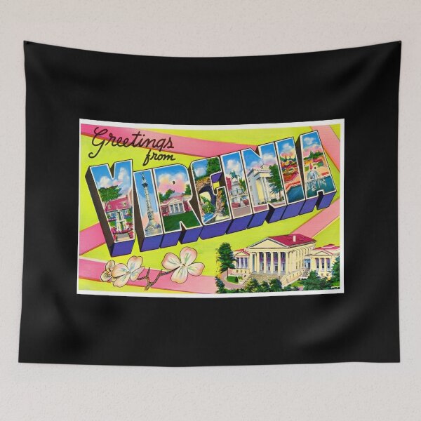 Item preview, Retro Virginia Travel Poster Design designed and sold by DankThreads.
