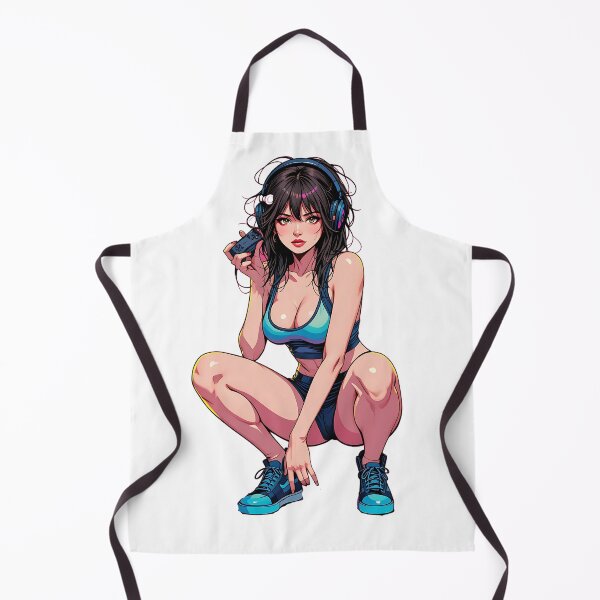 Item preview, cute gamer girl designed and sold by rajdigitalarts.