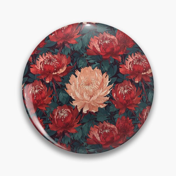 Item preview, Red and Peach Flowers designed and sold by CoolPixels.
