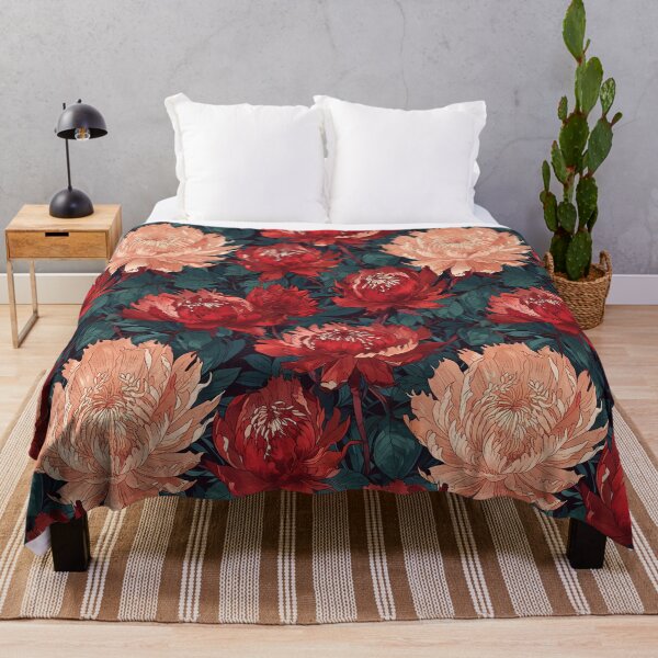 Item preview, Red and Peach Flowers designed and sold by CoolPixels.