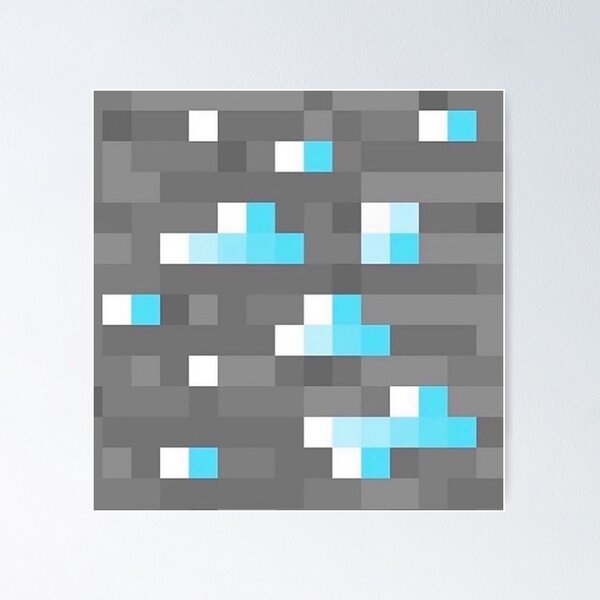Item preview, Minecraft diamond block designed and sold by 44doring.