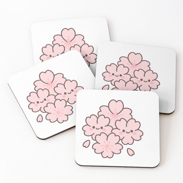 Item preview, Kawaii Sakura Cluster – Smiling Cherry Blossoms designed and sold by NipponPop.