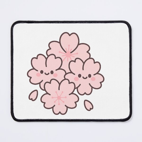 Item preview, Kawaii Sakura Cluster – Smiling Cherry Blossoms designed and sold by NipponPop.