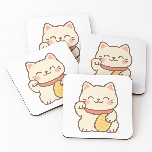 Item preview, Kawaii Maneki-Neko – Lucky Beckoning Cat designed and sold by NipponPop.