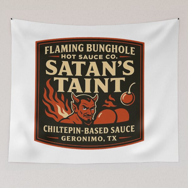 Item preview, Flaming Bunghole - Satan's Taint designed and sold by Mental Schitz.