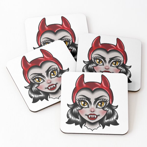Item preview, American Traditional Devil Lady designed and sold by Sidz-Inkz.