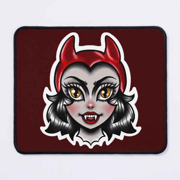 Item preview, American Traditional Devil Lady designed and sold by Sidz-Inkz.