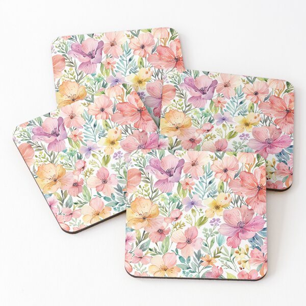 Item preview, Colorful Watercolor Flowers designed and sold by CoolPixels.