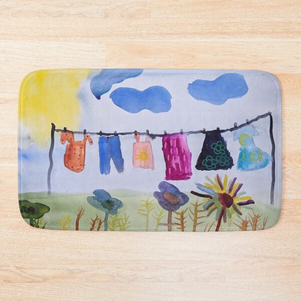 Item preview, Colorful Clothes on the Line designed and sold by Rita Winkler.