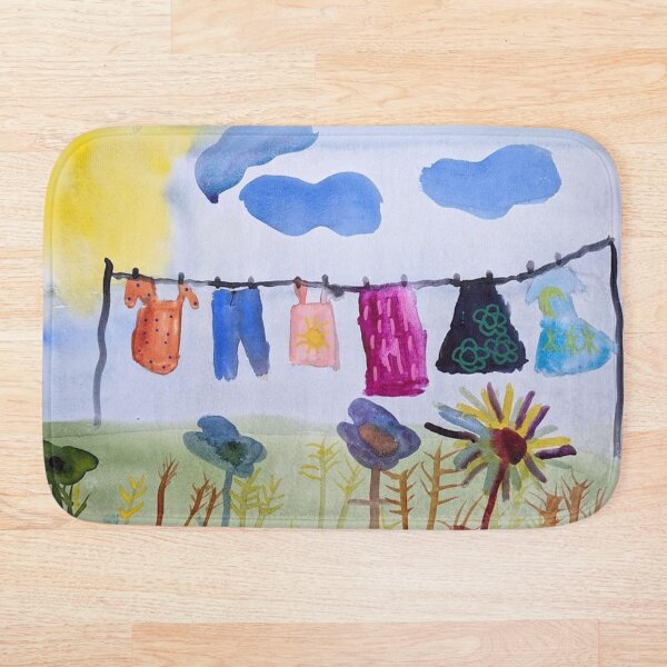 Item preview, Colorful Clothes on the Line designed and sold by Rita Winkler.