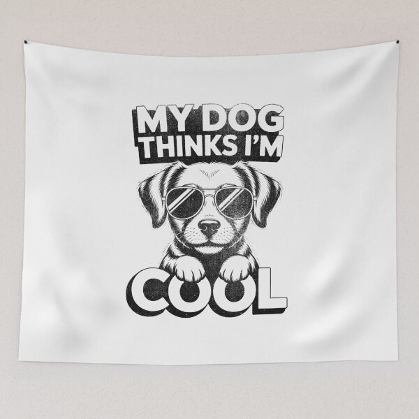 Item preview, My Dog Thinks I'm Cool | Funny Cute Design For Dog Lovers designed and sold by Altered Pixels.