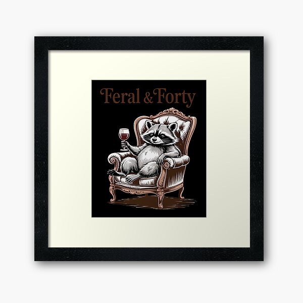 Item preview, 40th Birthday Queen Birthday Party Racoon Feral designed and sold by MAKOPOKOShop.