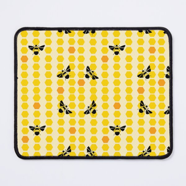 Item preview, Bumble Bees and Honeycomb on Cream designed and sold by Joanne-Louise-Design.