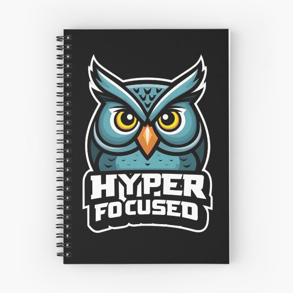 Item preview, "Hyper Focused" Owl - Fashion Logo Style designed and sold by RisenAgain - Quantum BrainGlitch | Designs.