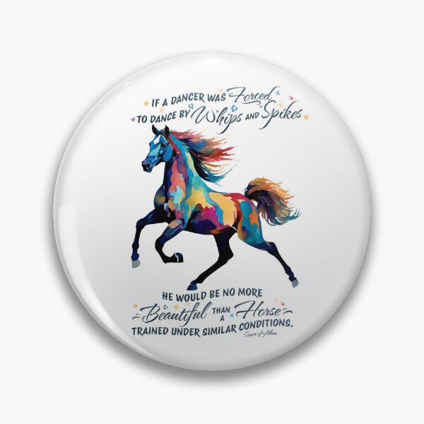 Item preview, Colorful Horse with with Simon of Athens Quote designed and sold by Debbie Schulte.