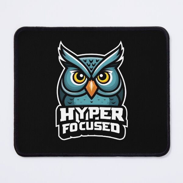 Item preview, "Hyper Focused" Owl - Fashion Logo Style designed and sold by RisenAgain - Quantum BrainGlitch | Designs.