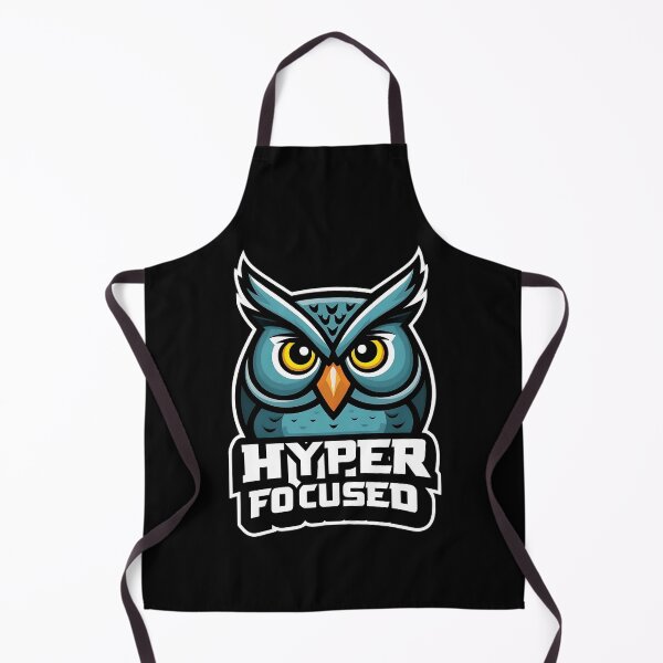 Item preview, "Hyper Focused" Owl - Fashion Logo Style designed and sold by RisenAgain - Quantum BrainGlitch | Designs.