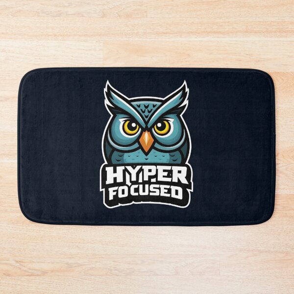 Item preview, "Hyper Focused" Owl - Fashion Logo Style designed and sold by RisenAgain - Quantum BrainGlitch | Designs.