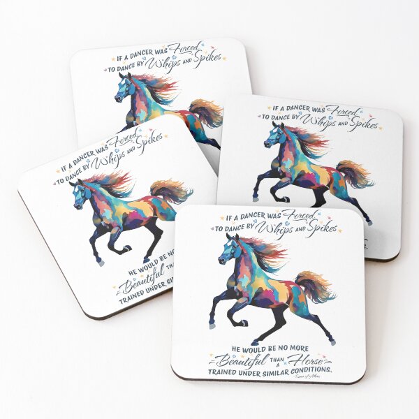 Item preview, Colorful Horse with with Simon of Athens Quote designed and sold by Debbie Schulte.