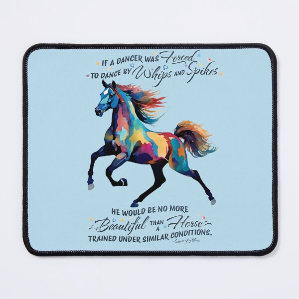 Item preview, Colorful Horse with with Simon of Athens Quote designed and sold by Debbie Schulte.