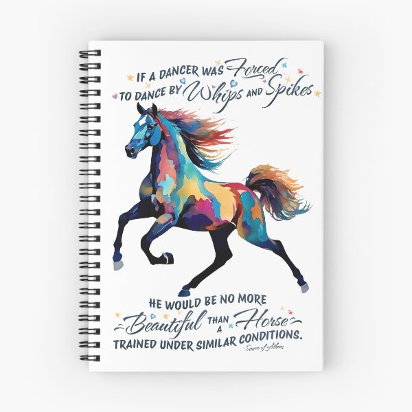 Item preview, Colorful Horse with with Simon of Athens Quote designed and sold by Debbie Schulte.