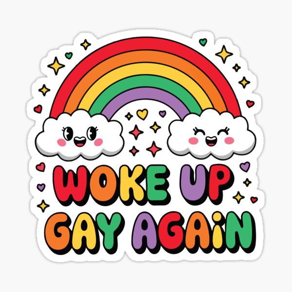 Item preview, Woke up gay again designed and sold by BrownHorse90s.