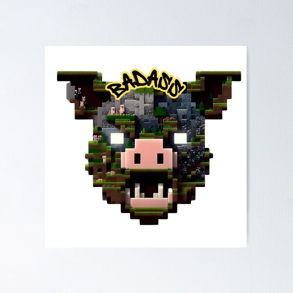 Item preview, BAD PIGLIN | Minecraft designed and sold by GeekArtUniverse.