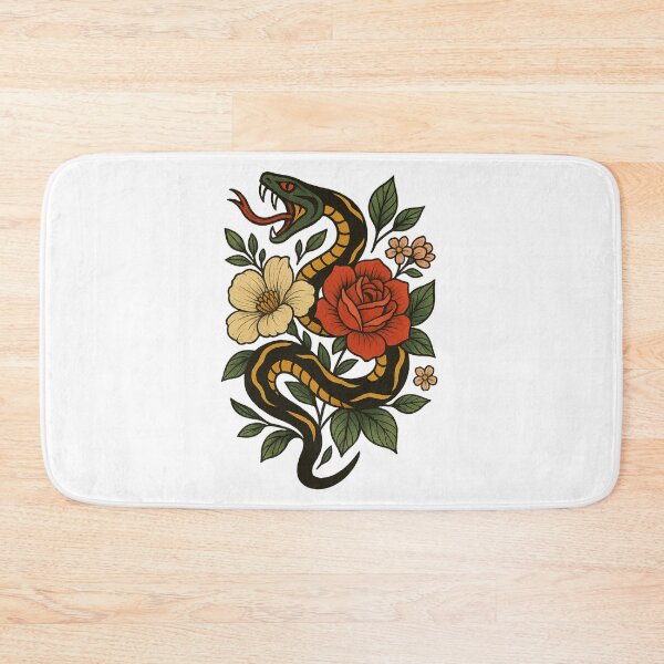 Item preview, Snake Winding Through Rose Bouquet designed and sold by IllustrifyArts.