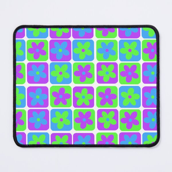 Item preview, Retro Flower Grid designed and sold by Joanne-Louise-Design.