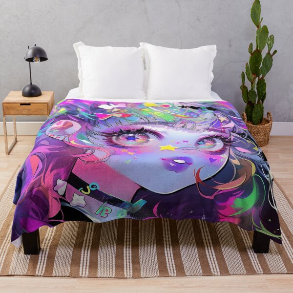 Item preview, Neon Galaxy Anime Girl Aesthetic designed and sold by bubblegoth.