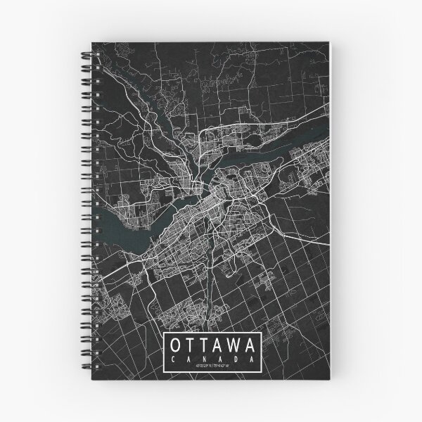 Item preview, Ottawa City Map of Ontario, Canada - Dark designed and sold by deMAP.
