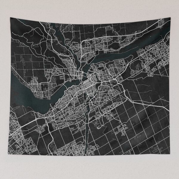Item preview, Ottawa City Map of Ontario, Canada - Dark designed and sold by deMAP.