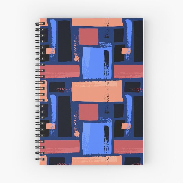 Item preview, Bright Blue And Soft Orange Rectangle Designs Pattern designed and sold by DEC02.