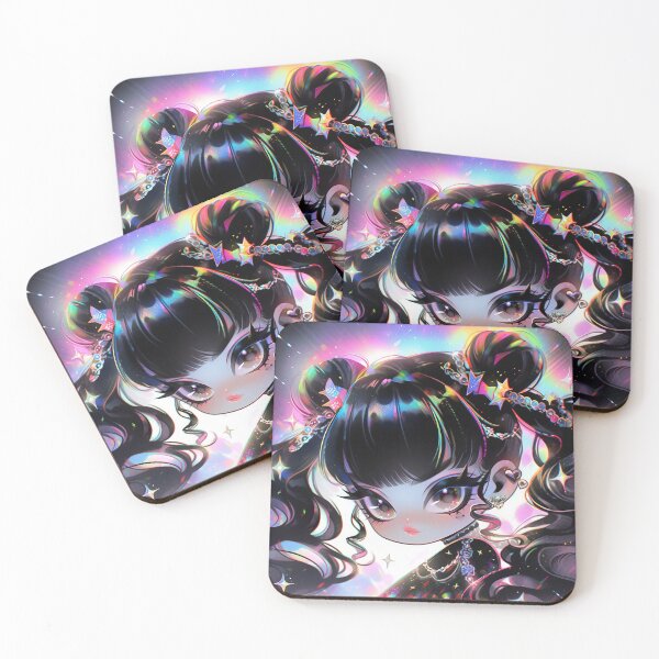 Item preview, Gothic Galaxy Anime Girl Charm designed and sold by bubblegoth.