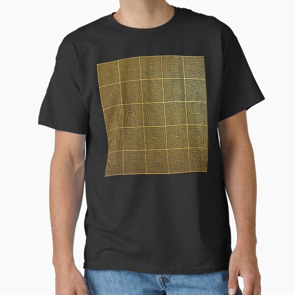 Item preview, Golden Ombre Art Deco Geometric Squares Pattern designed and sold by DEC02.
