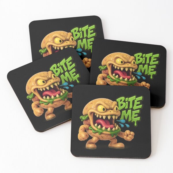 Item preview, Ferocious Burger Monster Says “Bite Me” designed and sold by AtuqStudio.