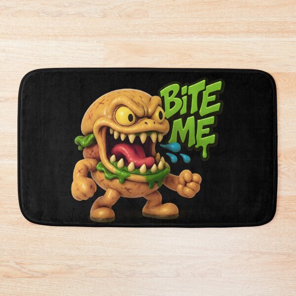 Item preview, Ferocious Burger Monster Says “Bite Me” designed and sold by AtuqStudio.