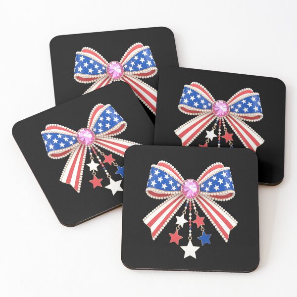 Item preview, 4th of July Girls Coquette Bow American Flag USA Party designed and sold by MAKOPOKOShop.