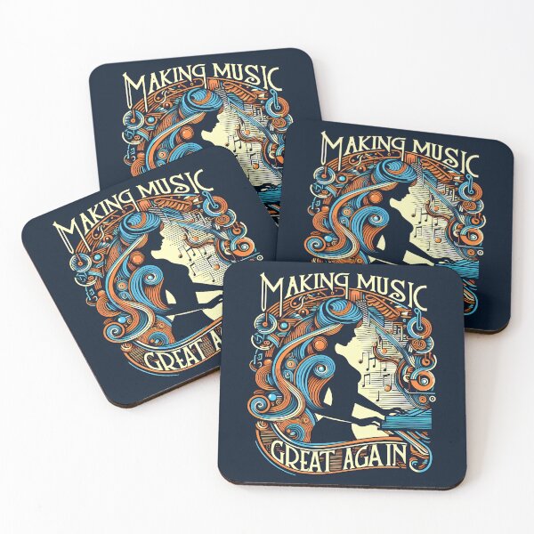 Item preview, Making Music Great Again, typography designed and sold by maxmaj.