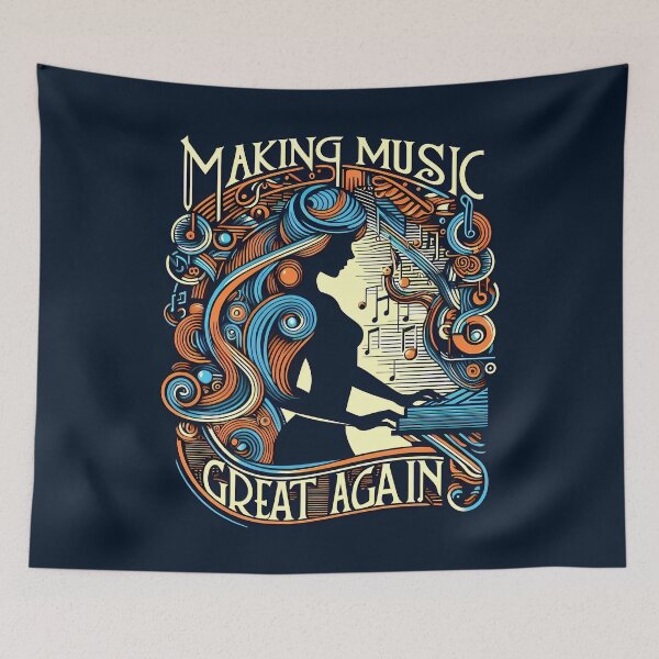 Item preview, Making Music Great Again, typography designed and sold by maxmaj.