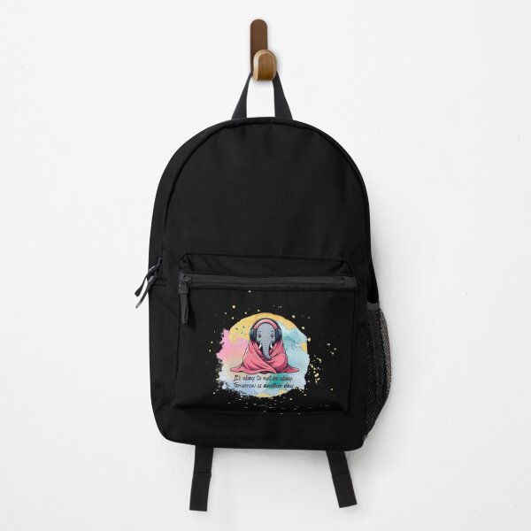 Item preview, "It's Okay To Not Be Okay" - Overstimulated Elephant, with artsy watercolors designed and sold by RisenAgain - Quantum BrainGlitch | Designs.