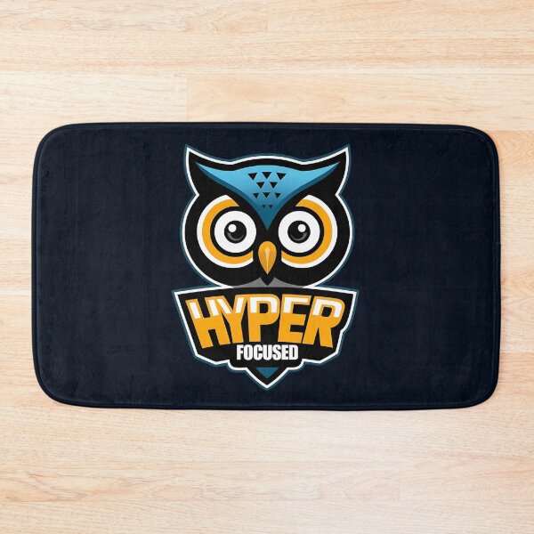 Item preview, "Hyper Focused" Owl - Hero Logo Style designed and sold by RisenAgain - Quantum BrainGlitch | Designs.
