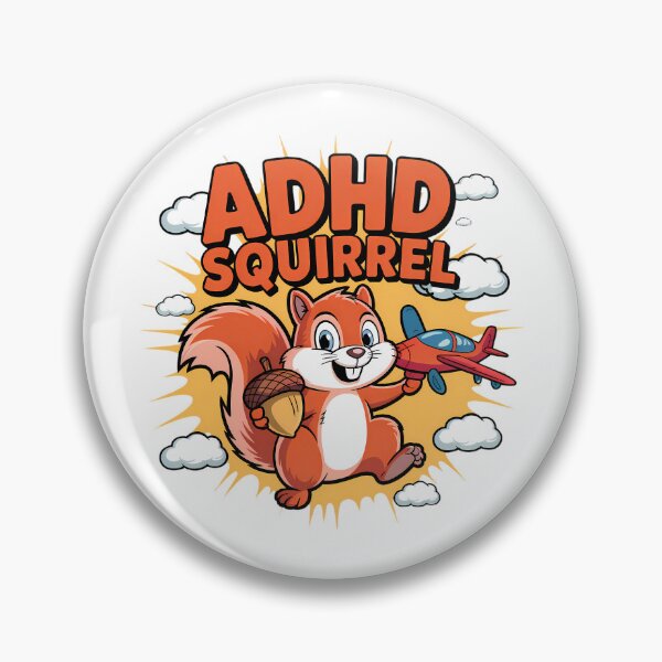 Artikelvorschau, "ADHD Squirrel" - Flugzeugliebe entworfen und verkauft von RisenAgain - Quantum BrainGlitch | Designs.