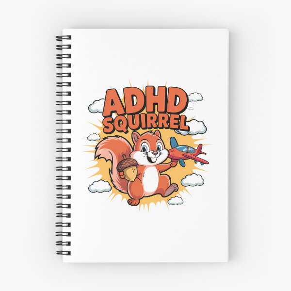 Item preview, "Ardilla con TDAH" - Amor en el avión designed and sold by RisenAgain - Quantum BrainGlitch | Designs.