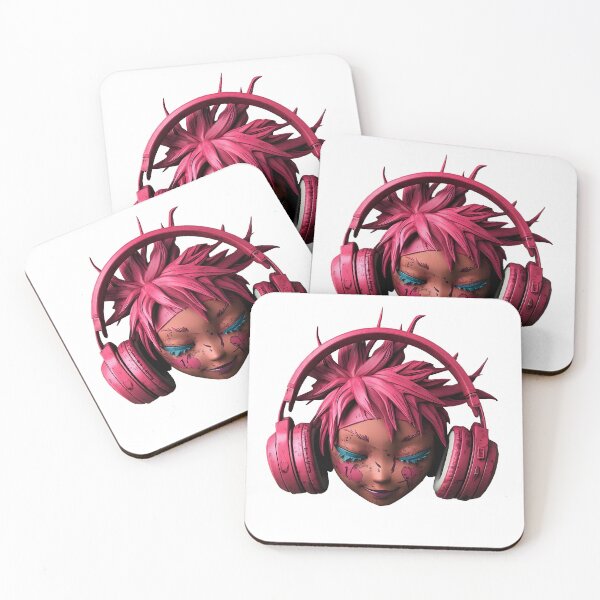 Item preview, Vivid Beats - Pink Headphones with Artistic Flair designed and sold by DreamDigi2024RB.