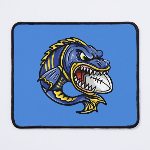 Item preview, NRL Football Parramatta Eels Cartoon Mascot designed and sold by TanArtDesign.