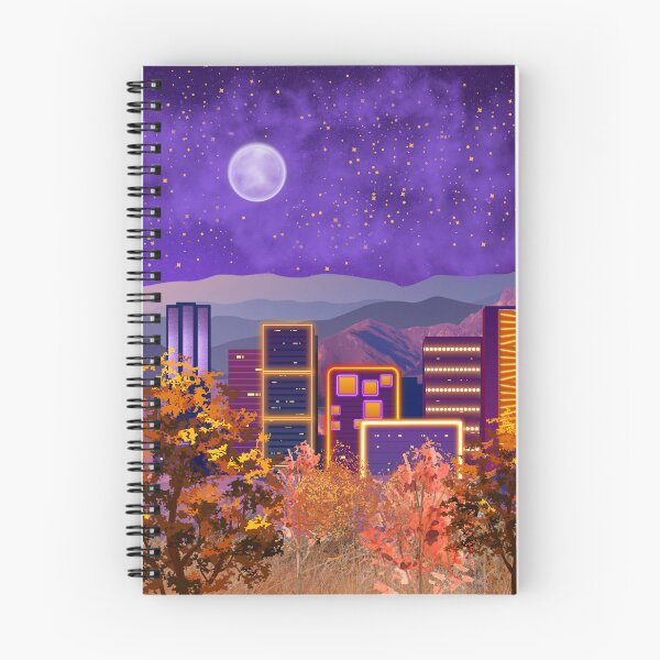 Item preview, Purple and orange city designed and sold by Robert Lucio.